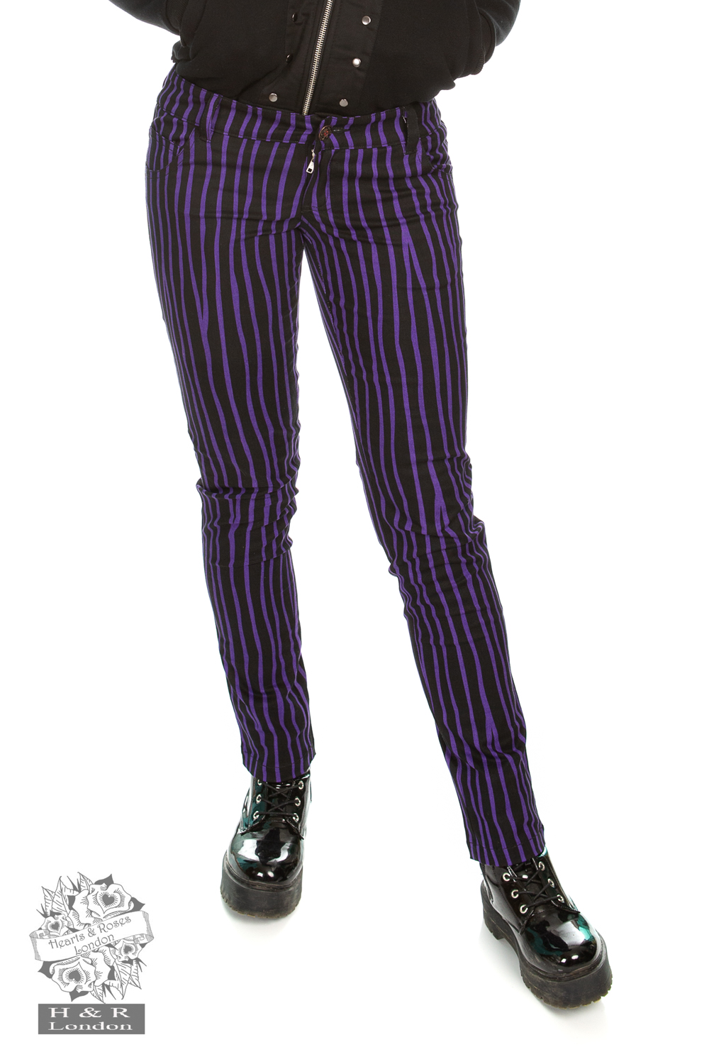 Cassie Purple Stripe Trouser